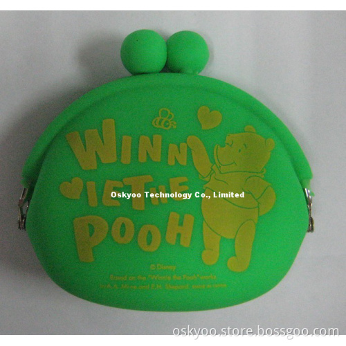 Custom Made Silicone Coin Wallet Purse Bag with Your Logo (SW108)
